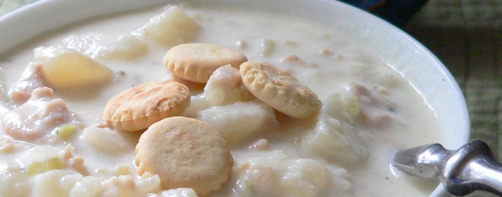 Homemade soups, the BEST New England Clam Chowder and Lobster Bisque